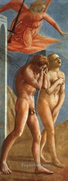  mi Arte - La expulsión del jardín del Edén Cristiano Quattrocento Renacimiento Masaccio